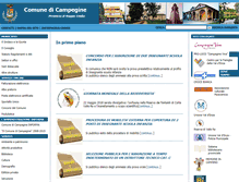 Tablet Screenshot of comune.campegine.re.it